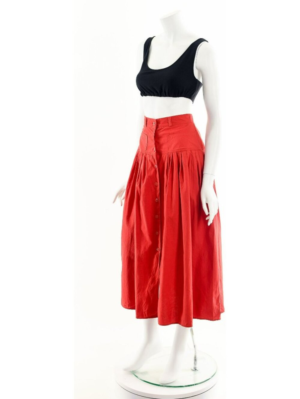 Cotton Midi Skirt - Picture 10 of 10
